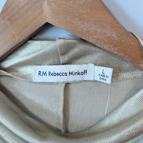 Rebecca Minkoff Tan and Cream Sleeveless Muscle Tee - Picture 3 of 7